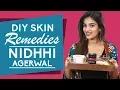 Lagu Nidhhi Agerwal reveals her skin care routine secrets | Home Remedies | Pinkvilla | Fashion