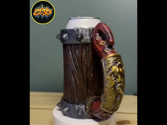 Pirate Tavern Stein Can Koozie with Siren Tentacle Handle video thumbnail