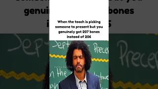 Never get caught with 207 bones instead of 206