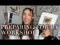 My First Ever Art Class Preparing for my Workshop - Part 1