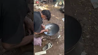 Mastering the Iron Kadai by Hand | Traditional Karahi Making With Hammer & Footwork 
