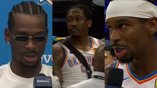 SGA emotional reaction to Jalen Williams gruesome injury 😢