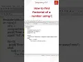 How to find of a number using C Programming Practically Coding for Beginners