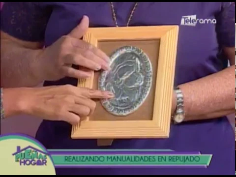 Realizando manualidades en repunjado
