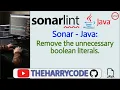 Solucion FIX Sonar - Java Remove the unnecessary boolean literals