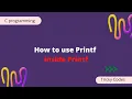 How to use Printf function inside Printf function coding C language