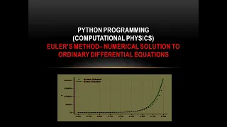 Python 27 - Euler s method for solving ordinary differential equation numerically in Python