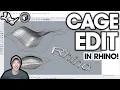 How to Edit Objects in Rhino with a CONTROL CAGE Cage Edit Tutorial