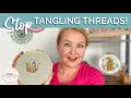 7 Ways to Stop Cross Stitch Floss from Tangling Caterpillar Cross Stitch