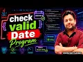 Valid Date Program in Java ISC Class 11 12 Computer Science Part 4 Important Board Program