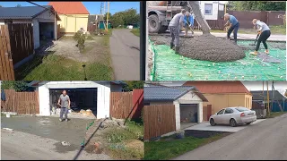 Driveway. Бетонный заезд в гараж