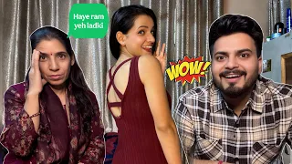 My Boyfriend & Mom React to My Short Dresses 😳😂