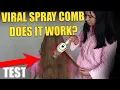 Electric Spray Air Cushion Massage Comb Honest Review - I Tested Steam Brush On 2 Girls