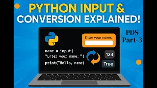 Python for Data Science Episode 3 - User input Type conversion Literals