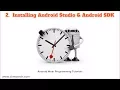 Installing Android Studio and Android SDK - Tutorial 2