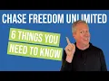Chase Freedom Unlimited 6 Things You Need to Know