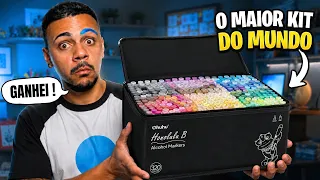 O MAIOR KIT DE MARCADORES DO MUNDO!! 😱 - 320 cores da Ohuhu
