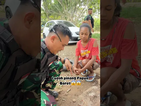 Ludah pinang Papua Barat😱 #fyp #papua #tni #semuaorang #vidioshort #pinang