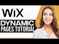Wix Dynamic Pages Tutorial 2026 For Beginners