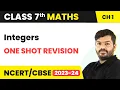 Integers - One Shot Revision Class 7 Maths Chapter 1