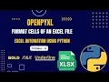 Excel Automation Tutorial - 12 Formatting Cells Bold Italic and Underline openpyxl Python