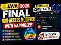 281 Using final non access modifier with variables in Java Selenium Java 2026