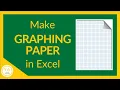 How to Make Graph Paper in Excel - Tutorial