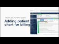 Setting up a patient chart for billing