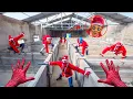 Lagu Team Spiderman Meets ANNABELLE Santa Dacing in Abandoned House Area (Hide and Seek POV)