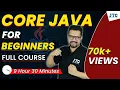 Core Java for Beginners Complete Core Java Basic full course by Som sir