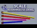 How To Scale 3D Object With Mouse Drag With A Fixed Point In Unity One-Sided 3D Scale Tutorial