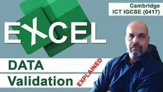 EXCEL Data Validation EXPLAINED IGCSE ICT 0417