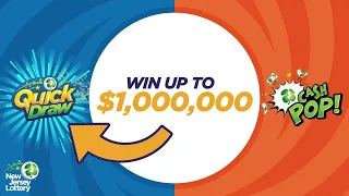 NJ Lottery Chance to win every 2 MINUTES with CASH POP Quick Draw