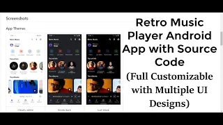 Retro Music Player Android App with Source Code