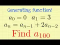Generating function part 2 recursive formula