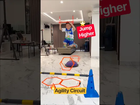 Agility Circuit to be Faster and jump Higher 🔥 Kids Basketball Training #shorts #speedandagility