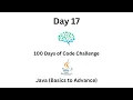 Day 17 of 100 Days of Code Mastering Bubble Sort in Java
