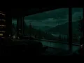 Soothing Rain Sounds in a Misty Deep Valley Cabin (No Ads) | Dark Bedroom Ambience for Deep Sleep