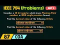 IEEE 754 - Solved Problems Set 1
