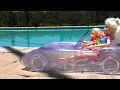 Download Lagu Water car ! Elsa \u0026 Anna toddlers - pool fun - Barbie dolls