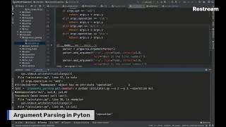 Understand Argument Parsing in python by coding calculator application