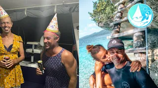 What happen to our CAPTAIN? | Party in Paradise Episode 248 (Sailing Catalpa)