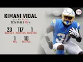 Kimani Vidal Week 8 Highlights | Every Run, Target, and Catch vs Vikings