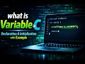 Variable in C in Hindi Declaration Initialization with Example