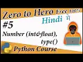 Numbers Int Float type Maths Operators Python Free tutorial Death Code