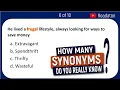 SYNONYMS TEST How Many Synonyms Do You Really Know Find Out with This Test ENGLISH PROFICIENCY