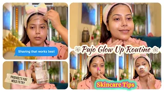 My Pre-Puja Skincare Routine 🌸 | How I Get That Festive Glow ✨