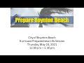 Hurricane Preparedness Session - City of Boynton Beach 21