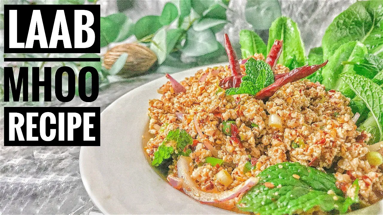 Spicy Minced Pork Salad Recipe   Laab(Larb/Laap) Moo   Thai Girl in the Kitchen