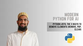 Python Lists The 3 Ways to Remove Elements remove pop clear